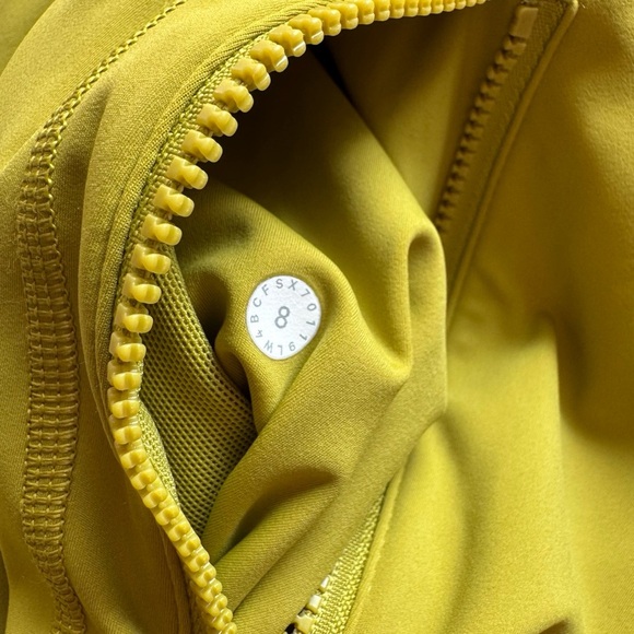 RARE Lululemon Define Jacket Nulux - Golden Lime Color, Size 8 - Picture 10 of 11